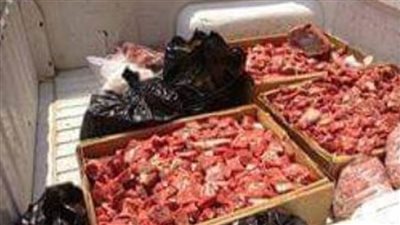 ضبط كمية كبيرة من اللحوم والدواجن الفاسدة داخل مطعم شهير بالبساتين