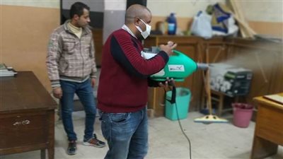 بالصور: رش وتطهير قصر إسماعيل باشا المفتش