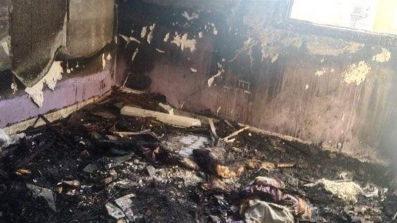 آثار الحريق