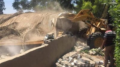 إزالة 28 حالة تعد على أملاك الدولة بدمياط