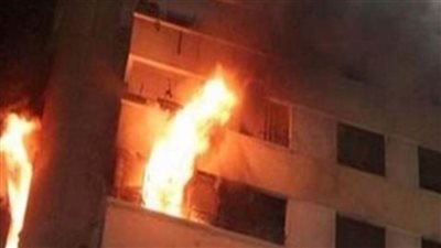 حريق بسبب انفجار ماسورة غاز بشقة سكنية والحماية المدينة تخمد النيران 