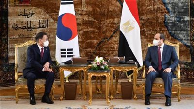 مباحثات القمة بين الرئيس السيسي ورئيس كوريا الجنوبية تتصدر عناوين الصحف المصرية
