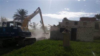 الجيزة تزيل تعديات على الأراضي الزراعية وأملاك الدولة ومخالفات بناء 