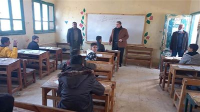 انتظام وهدوء امتحانات نصف العام للصفين الثالث الإعدادي والأول الثانوي