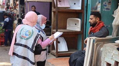 لقاء جماهيري لفريق التوعية والمشاركة المجتمعية بمياه أسيوط بمركز منفلوط