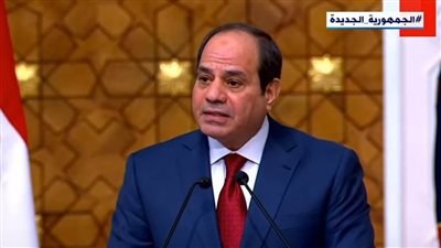 نص كلمة الرئيس السيسي خلال المؤتمر الصحفي المشترك مع نظيره الجزائري 