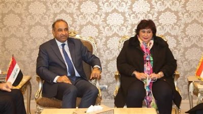 وزيرة الثقافة تلتقي نظيرها العراقي لبحث سبل التعاون الثقافي بين البلدين