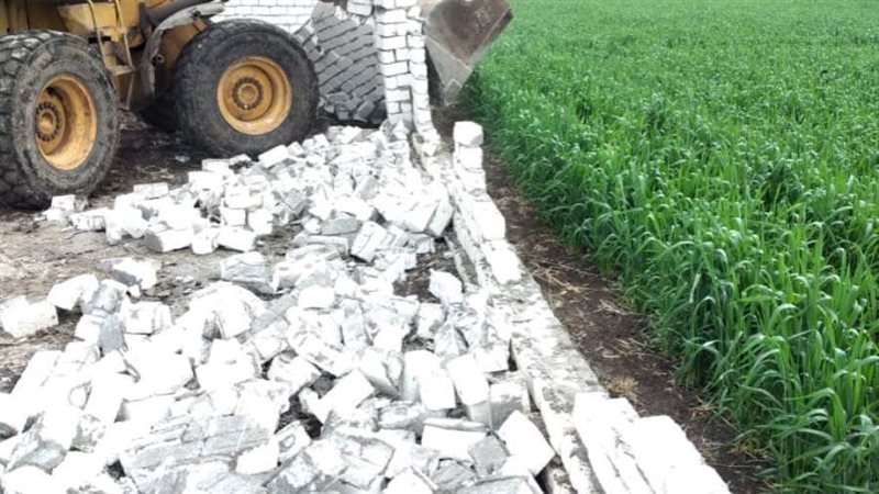 إزالة 42 حالة تعد