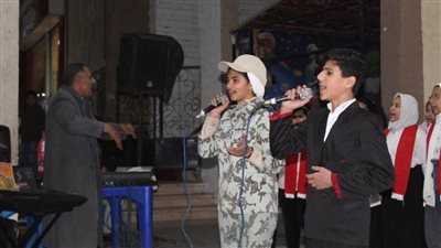 نادي المنيا الرياضي وقصر الثقافة يحتفلان بعيد الشرطة بحفل غنائي