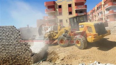 إزالة 19 حالة تعدٍ على الأراضي وأملاك الدولة ضمن الموجة 19 بكفرالشيخ  