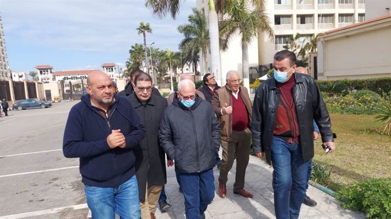 محافظ بورسعيد خلال