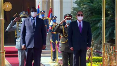 الرئيس السيسي يستقبل نظيره السنغالي بقصر الاتحادية