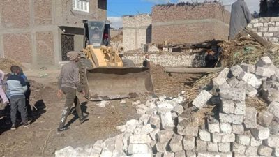 الموجة 19.. إزالة 46 حالة تعدٍّ بمركزي المنيا وملوي