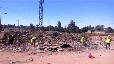 محافظة أسوان تطلق مبادرة (نظافة ثقافة وقريتنا جميلة) بقرية أبو الريش