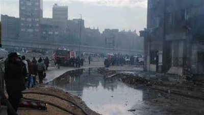 الانتهاء من أعمال تبريد مصنع الملابس المحترق بشبرا الخيمة 