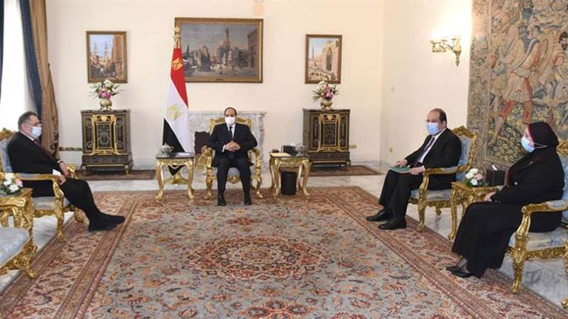 الرئيس السيسي يستقبل