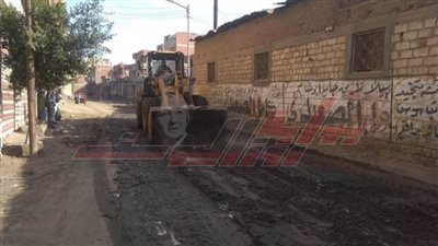 تمهيد وتسوية الطرق غير المرصوفة بكفر الشيخ