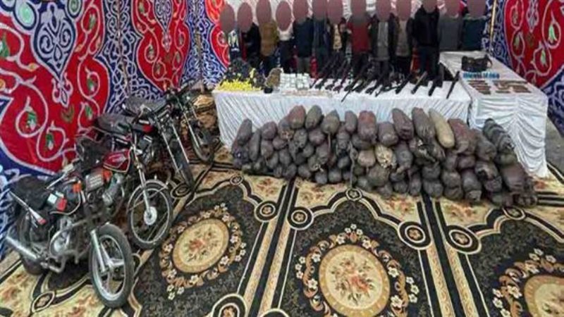 جانب من المضبوطات