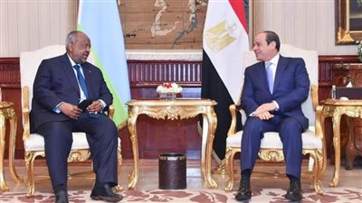 الرئيس السيسي يستقبل رئيس جمهورية جيبوتي بقصر الاتحادية