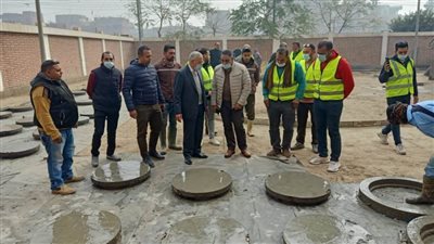 تصنيع أغطية البلاعات من الخرسانة المسلحة لمواجهة سرقتها بالقليوبية 