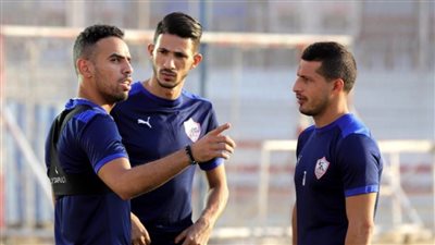 حازم إمام يؤدي تدريبات تأهيلية مع الزمالك
