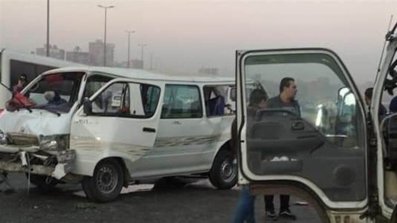 جانب من حادث التصادم