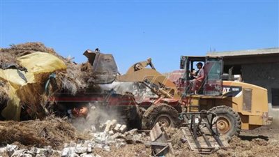 إزالة 63 حالة تعد على أملاك الدولة والأراضي الزراعية بكفر الشيخ