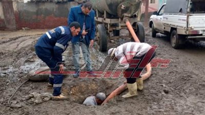 تطوير خطوط خفض المنسوب وإزالة التعديات بسيدي سالم