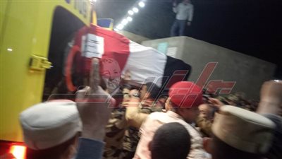 المنوفية تودع شهيد الواجب الرقيب 
