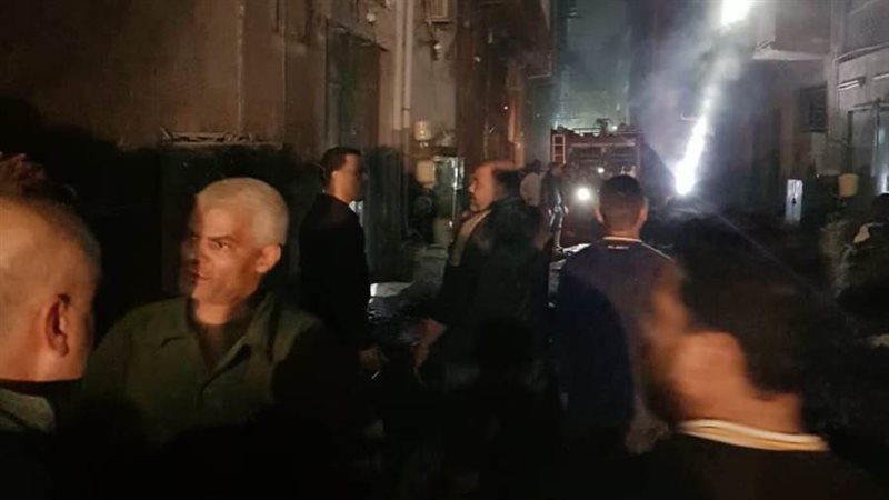 جانب من الحريق