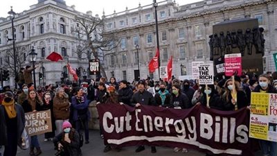 تظاهرات في بريطانيا احتجاجًا على غلاء المعيشة