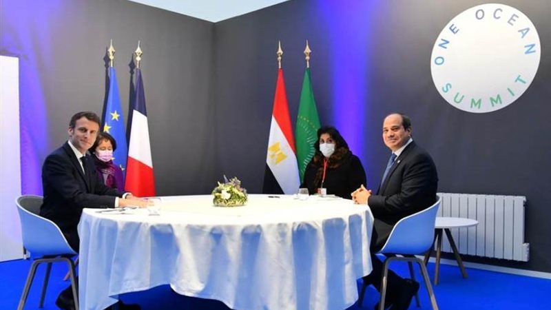 الرئيس السيسي و ماكرون