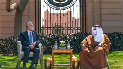 رئيس مجلس النواب يلتقي ولي عهد مملكة البحرين رئيس مجلس الوزراء