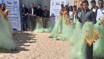 تدريب صائدى الأسماك ببحيرة البردويل على حرف الصيد