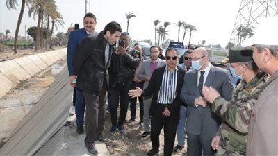 محافظ بني سويف: تأهيل وتبطين الترع خلال زيارته لاهناسيا الخضراء