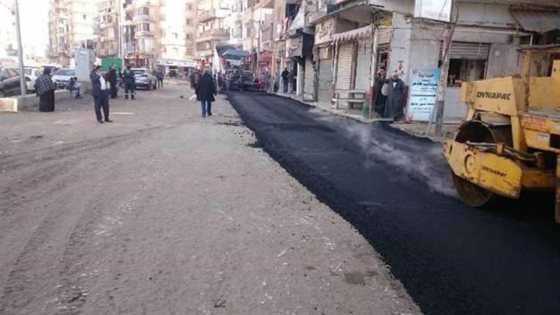 رصف شارع التحرير