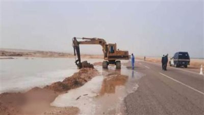 إغلاق طريقي الزعفرانة/ رأس غارب والشيخ فضل بسبب سوء الأحوال الجوية