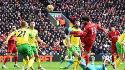 «صلاح» يُسجل رقمًا قياسيًا ويقود ليفربول للفوز على نورويتش سيتي 1/3