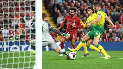 اختيار محمد صلاح رجل مباراة ليفربول ونورويتش سيتي