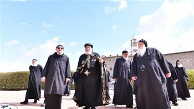 البابا تواضروس الثاني يزور دير القديس 