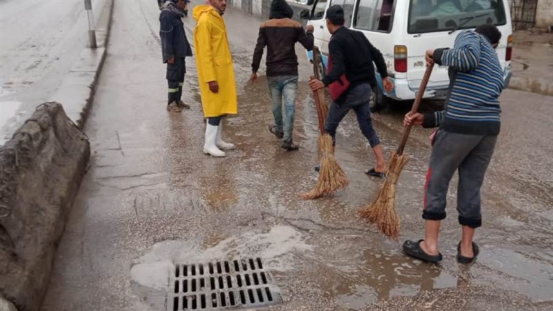 جهود شفط مياه الأمطار