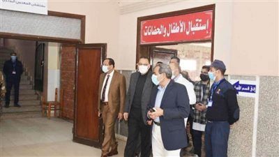 محافظ الشرقية يتابع أعمال تطوير ورفع كفاءة الأقسام الطبية بمستشفى السعديين بمنيا القمح 