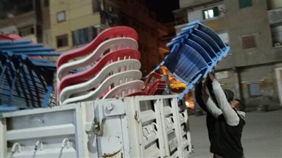 تحرير ٢٥ محضرا ورفع ٦٩٠ إشغال طريق في حملة بالبحيرة