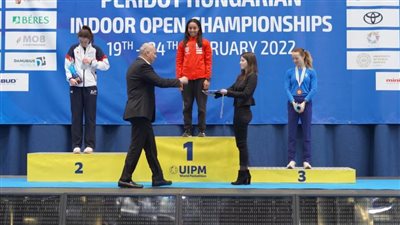 سلمى أيمن تعتلي عرش المجر الدولية بذهبية الخماسي الحديث