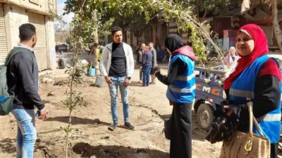 حملات نظافة وتشجير وتمهيد طرق وشوارع بمركز ومدينة ساحل سليم