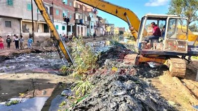 تطهير الترع ومتابعة الأعمال القائمة بمحطة مياه الشرب بكفر الشيخ