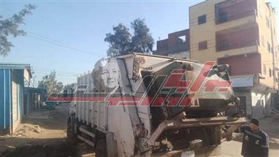 رفع كفاءة العمل بمنظومة النظافة العامة بكفر الشيخ