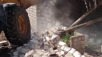 إزالة 27 حالة تعدٍ على الأراضى الزراعية وأملاك الدولة بالبحيرة