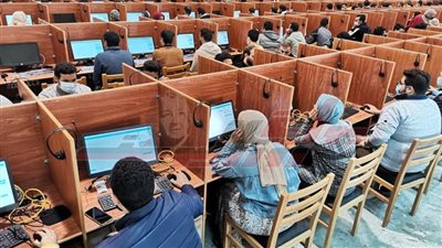 تدريب فريق الدعم الفنى للاختبارات الإلكترونية بجامعة كفر الشيخ بالقرية الذكية