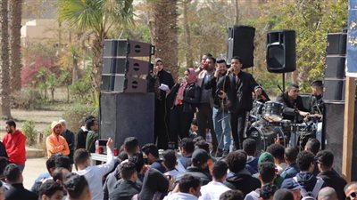 إنتاج أغاني طلاب جامعة حلوان الفائزين بحفل غنائي
